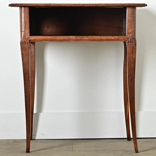 Early 19th Century French 19th Century Louis XV Style Oak Side/Bedside Table For Sale - Image 5 of 12