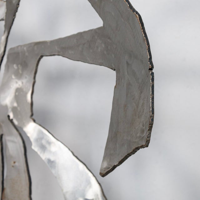 Petra Hartman, Iris in a Vase Standing Sculpture, 2013, Stainless Steel For Sale - Image 10 of 11