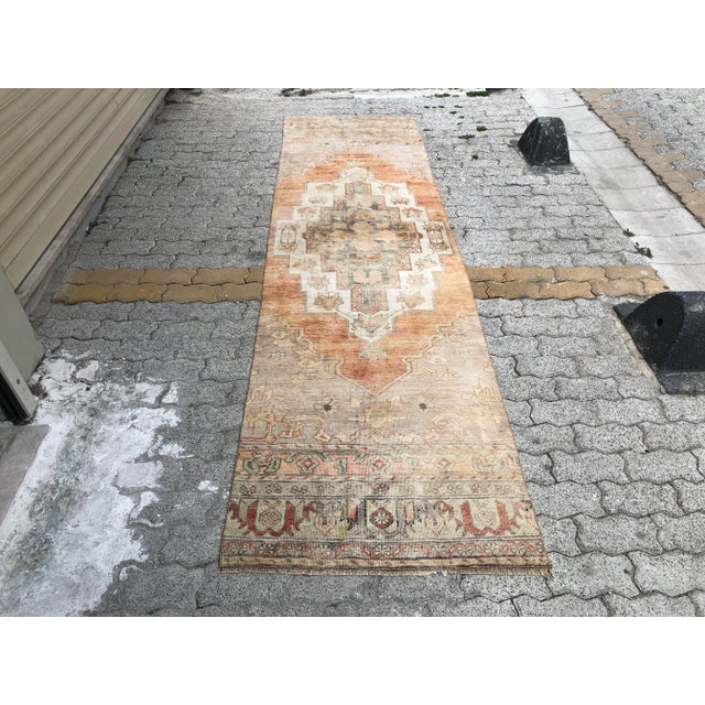 1960s Burnt Orange Hallway Runner Rug For Sale - Image 10 of 11