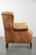 Wing Chair in Light Cowhide Leather For Sale - Image 3 of 14