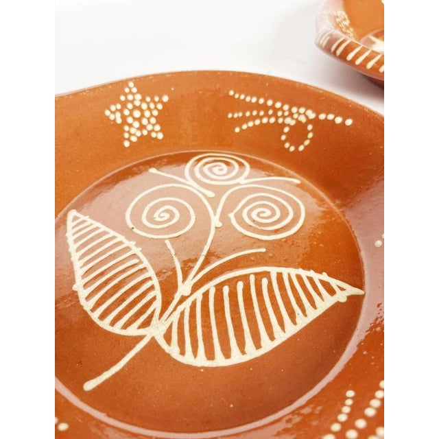20th Century, Glazed Pottery Dishes, France, Set of 2 For Sale - Image 8 of 12