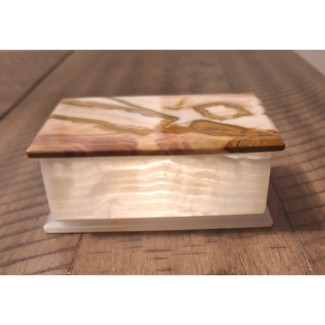 Mid-Century Banded Onyx Trinket Box For Sale In Tampa - Image 6 of 12