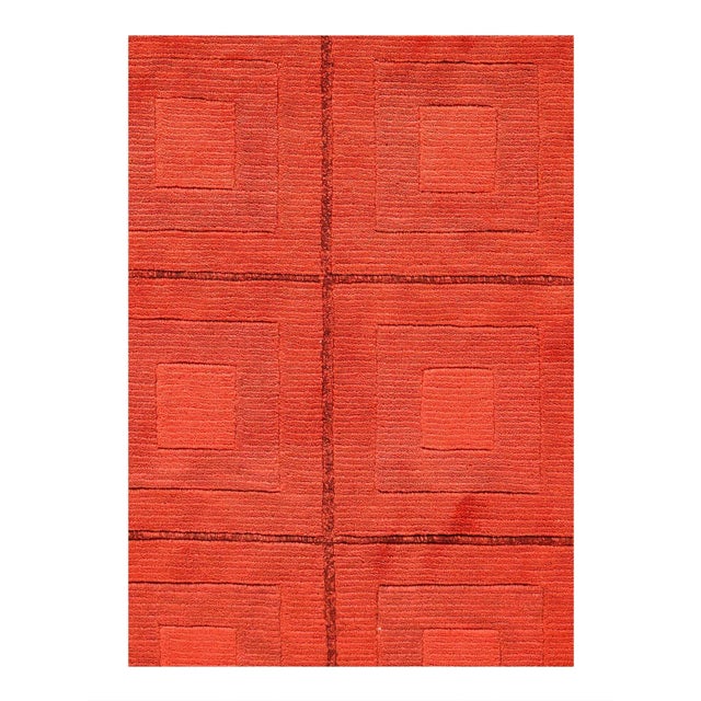 Modern Tibetan Rug. 100% Lamb's Wool. The modern style of this rug will give your room a contemporary accent.