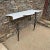 1940s 1940s Italian Console Table Wrought Iron Marble Style Gilbert Poillerat For Sale - Image 5 of 13