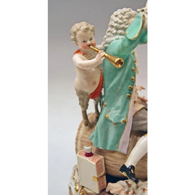 Meading Figureines the Drudman Bacchus Model Do 13 from Johann C. Touse, 1880s For Sale - Image 9 of 11