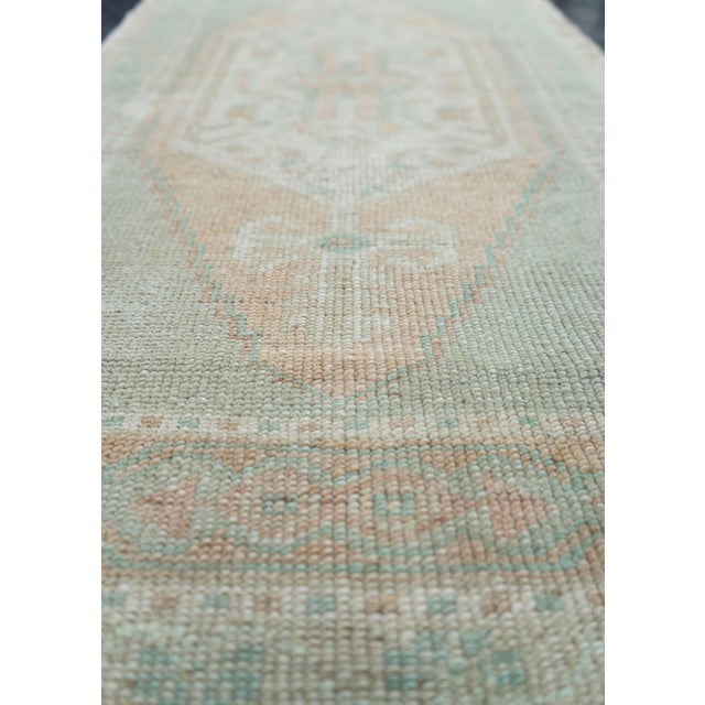 Turkish Mini Rug Oriental Hand Knotted Vintage Rug 1'8" x 3'4" #16877 For Sale In Houston - Image 6 of 8