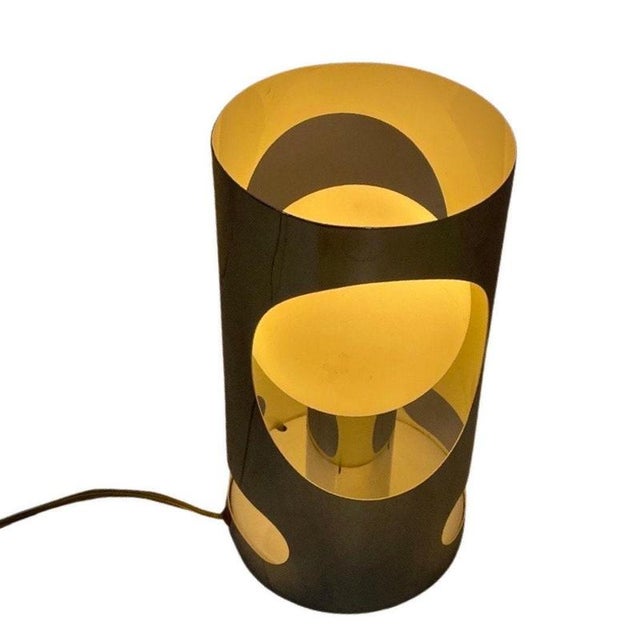 Chrome Lamp with White Satin Glass Bowl For Sale - Image 5 of 7