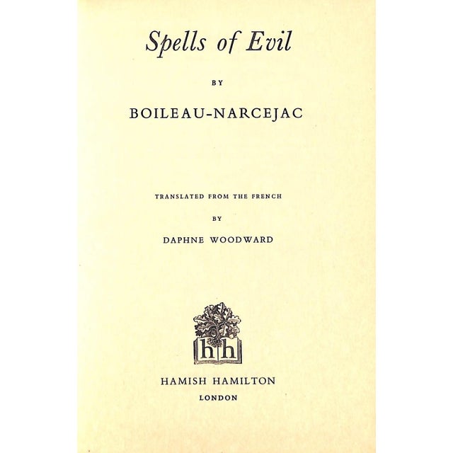 BOILEAU-NARCEJAC [152] pp. Hamish Hamilton 1961 7 3/4" x 5 1/4" Jacket design by Pat Merriott Suspense novel by the French...