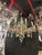 Glass 1940s French Silver Leaf and Crystal Chandelier 12 Lights For Sale - Image 7 of 9