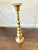 Metal Antique Brass Pricket Tall Candlestick Candleholder For Sale - Image 7 of 8