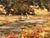 Vintage Impressionist English River Landscape Painting with Flowers & Figures 1985 For Sale - Image 14 of 16