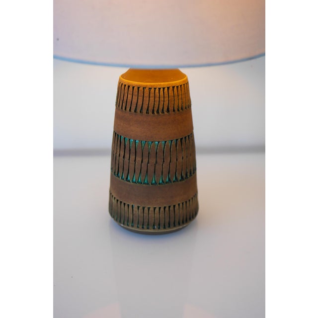 Ceramic Mid-Century Scandinavian Modern Pottery Table Lamps from Anagrius, Sweden, 1970s, Set of 2 For Sale - Image 7 of 16