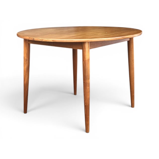 1960s Danish Modern Teak Expandable Oval Dining Table With Two Leaves For Sale - Image 11 of 13