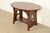 Early 20th Century Limbert Antique Mission Oak Arts & Crafts Oval Cutout Center Table or Library Table, Newly Refinished For Sale - Image 5 of 11