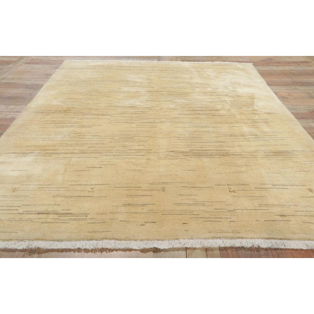 Textile Mid 20th Century Vintage Persian Gabbeh Rug - 05'02 X 07'06 For Sale - Image 7 of 9
