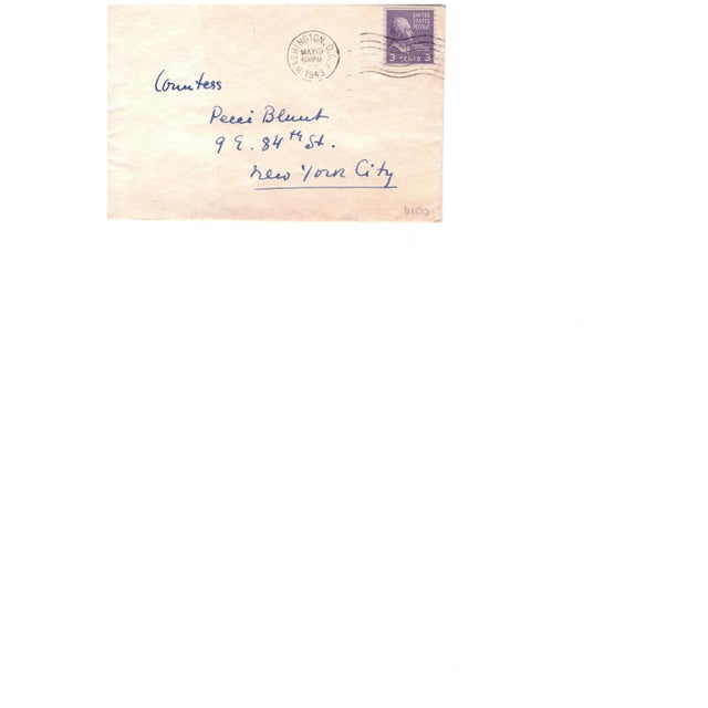 Milena Barilli, Letters by Milena Barilli to the Countess Pecci Blunt, 1943/1937 For Sale - Image 6 of 8