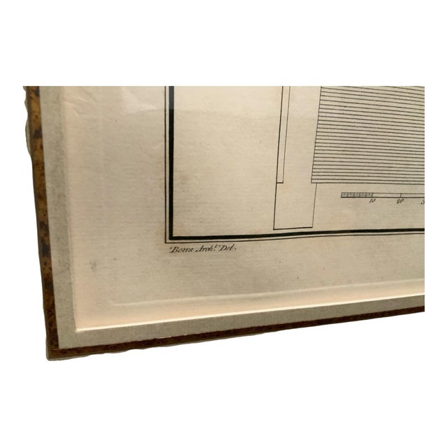 African 18th Century Copper Plate Engraving Ruins of Palmyra Grand Architectural Folio Plate XXIII by P. Fourdrinier After Giovanni Battista Borra For Sale - Image 3 of 4