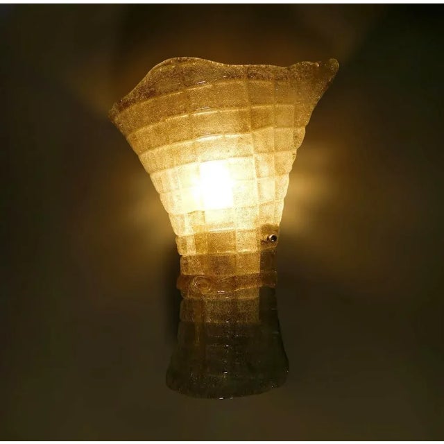 Gold 1960s Gold Graniglia Bow Sconces, a Pair For Sale - Image 8 of 9