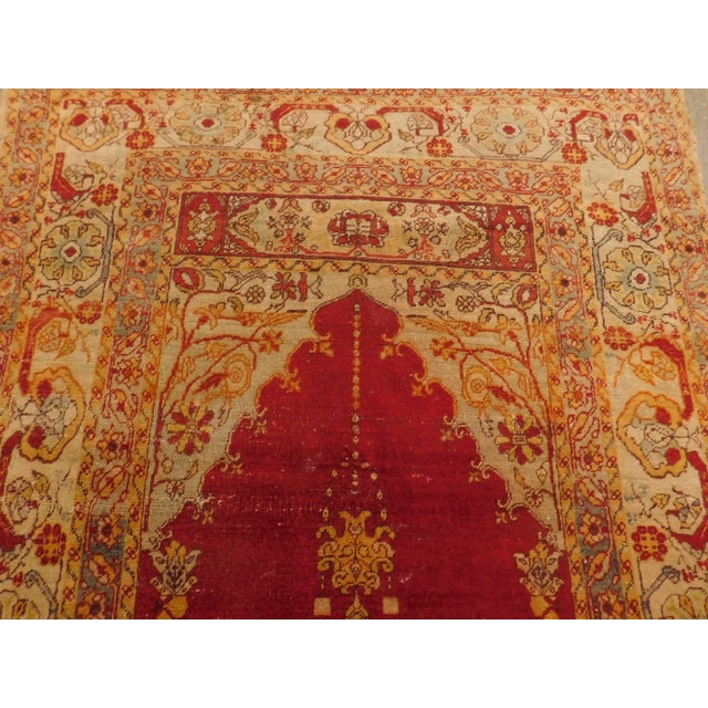 Antique Turkish Prayer Rug For Sale - Image 4 of 13