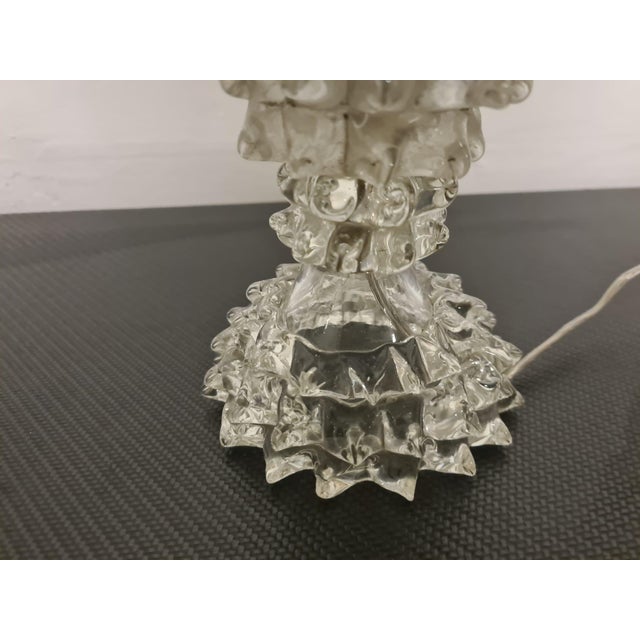 Glass Lampshade in Rostrated Glass attributed to Ercole Barovier for Barovier & Toso, 1940s For Sale - Image 7 of 18