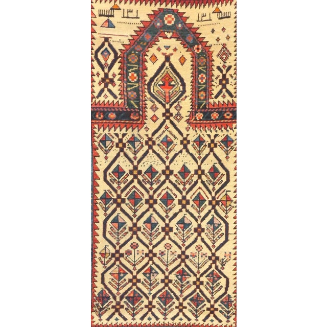 Traditional Antique Daghestan Shirvan Rug 3'4'' x 5'2'' For Sale - Image 3 of 3