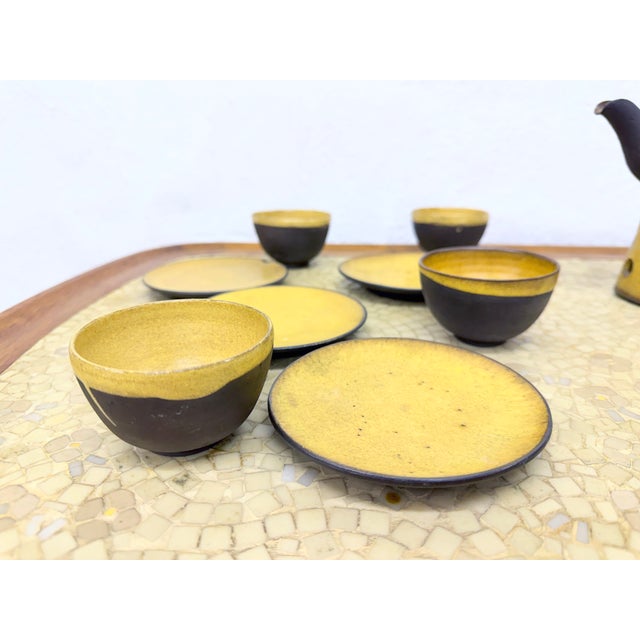 Mid-Century Modern Tea Service by Janna Reckert-Cordua, 1950s, Set of 11 For Sale - Image 3 of 18