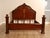 Baroque Style King Size Mahogany High Back Carved Bed Frame For Sale - Image 11 of 18