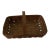 Antique Splint Oak Gathering Basket Circa 1900 For Sale