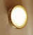 Vintage embeddable Limburg sconce or ceiling light, brass frame, opaline glass insert, the base has movable brackets to...