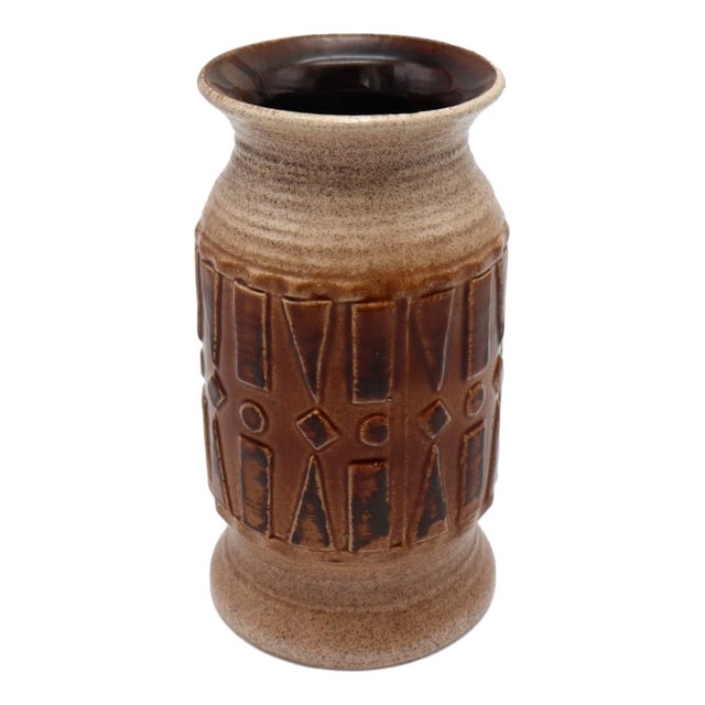 Mid-Century Modern Brutalist Ceramic Vase by Alfred Klein Keramik, 1970s For Sale