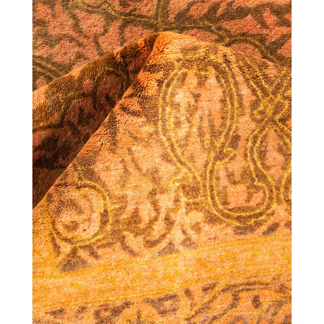 Textile Mogul, One-of-a-Kind Hand-Knotted Area Rug - Yellow, 4' 3" x 6' 2" For Sale - Image 7 of 8