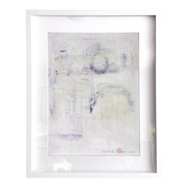 Fiesta. X Framed Abstract Surreal Painting For Sale