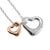 Tiffany and Co. Tiffany & Co. Elsa Peretti 925 and 18k Rose Gold Open Heart Pendant Necklace For Sale - Image 4 of 10