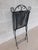 Vintage French Style Wrought Iron Outdoor Dining Bistro 3 Piece Set "A" For Sale - Image 12 of 14