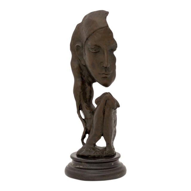 After Auguste Rodin Woman Praying Patinated Bronze For Sale