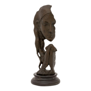 After Auguste Rodin Woman Praying Patinated Bronze