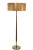 Chic Mid Century floor lamp, circa 950/1960's, design attributed to Gerald Thurston. The lamp features a cast brass base,...