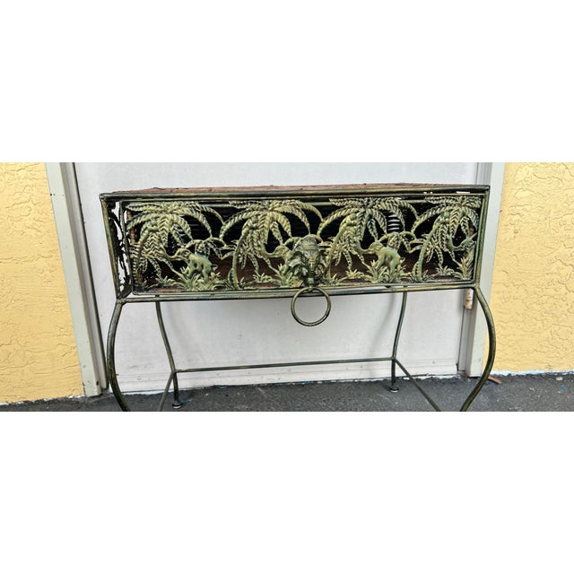 Vintage Plant Stand or Side Table With Drawer For Sale - Image 9 of 10