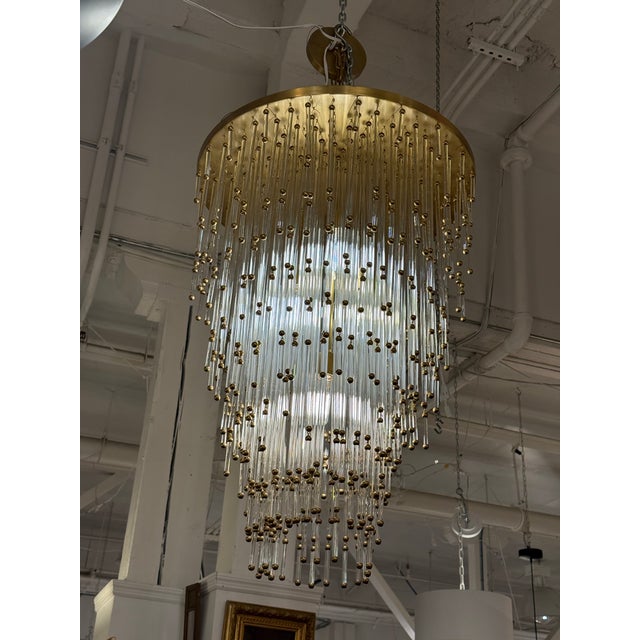 John Rosselli for Visual Comfort Signature Collection Mia Chandelier For Sale - Image 10 of 12
