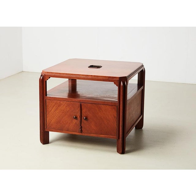 Vintage Dutch Amsterdamse School Coffee Table, 1930s For Sale - Image 9 of 9