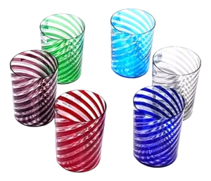Artisan Glasses in Murano Glass from YourMurano, Set of 6