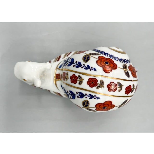 Ceramic 1980s Japanese Tapestry Collection Floral Snail Figurine – Imari Style / Grandmillennial For Sale - Image 7 of 9