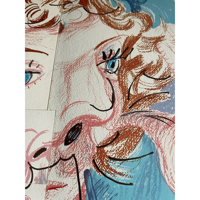 David Hockney, Images Et Pensées Pour Le Magazine "Vogue" Paris, Copyright David Hockney 1985- Imp. Union Paris, Printed in France For Sale - Image 11 of 12