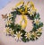 1970s Petite Choses Vintage Tole Wreath With Daisies, Yellow Bow & Butterfly For Sale - Image 5 of 5