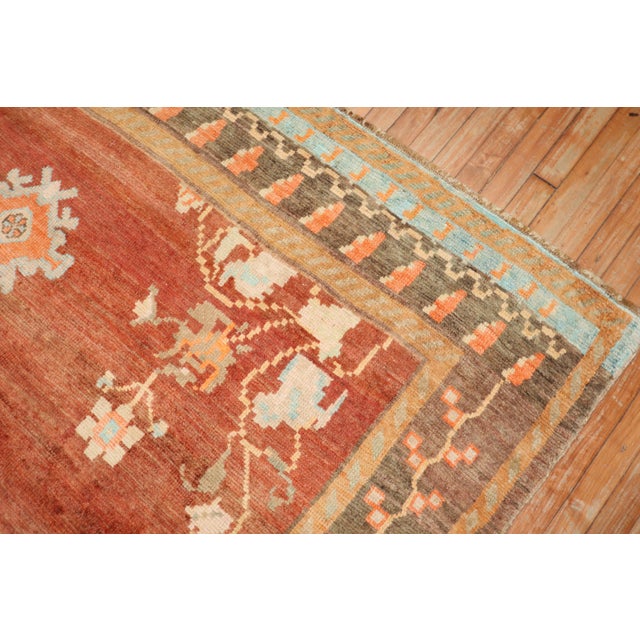 Zabihi Collection Turkish Kars Large Pigeons Rug Dated 1904 - 9'5" x 11'5" For Sale - Image 9 of 12