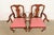 Late 20th Century Henkel Harris Queen Anne Solid Cherry Wood Armchairs, Pair For Sale - Image 5 of 15