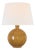 Thomas O'Brien by Visual Comfort Signature Ponteil 26" Table Lamp in Crackled Sienna with Linen Shade For Sale