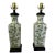 Pair of Vintage Green Apple Blossom Chinese Lamps For Sale