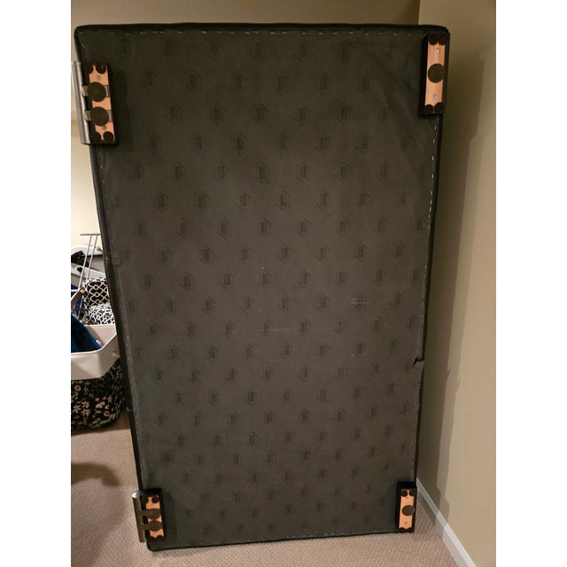 Animal Skin Modern Roche Bobois Black Leather Sofa With Adjustable Headrests For Sale - Image 7 of 8