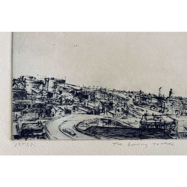 Robert A. Birmelin, The Burning Tower, American Modernist Abstract Etching For Sale - Image 4 of 6